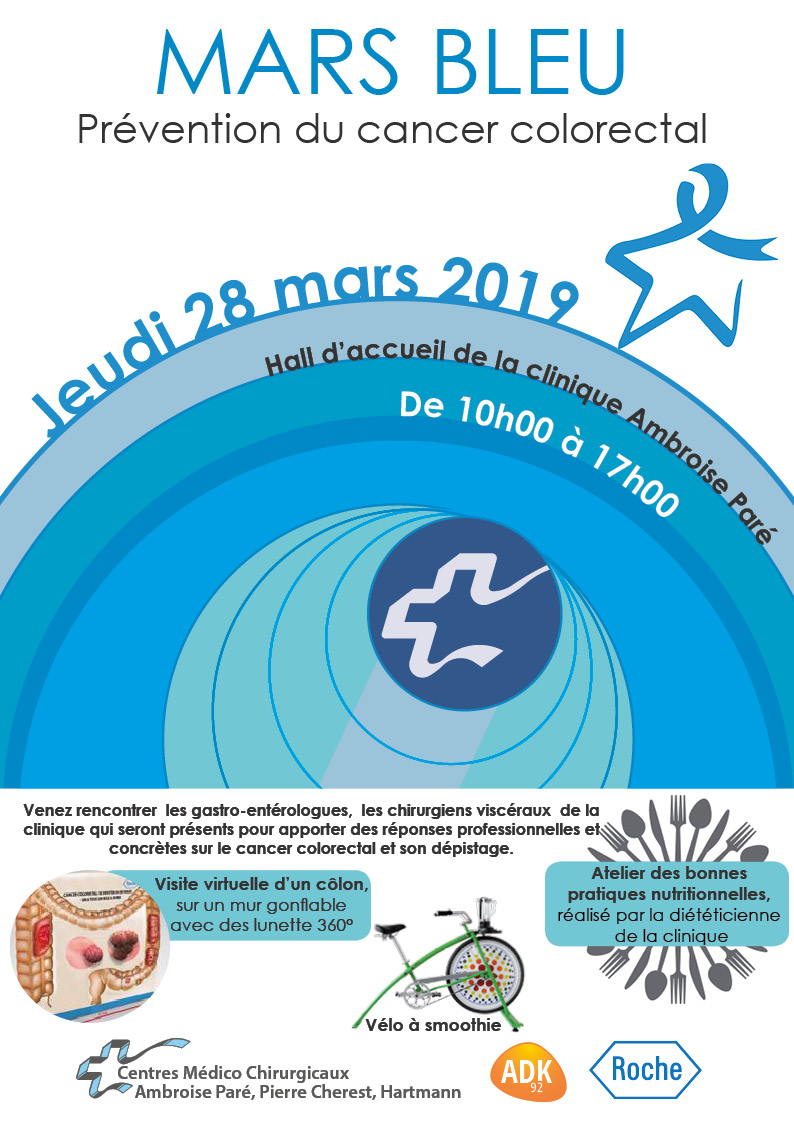 Mars bleu - Prévention du cancer colorectal | Groupe Hospitalier ...